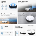 Robot Aspirador TP-Link Tapo RV30C 4200 Pa 3200 mAh Mopa - Imagen 4